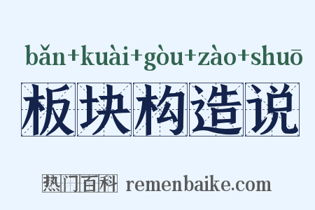 板块构造说是什么意思的图片